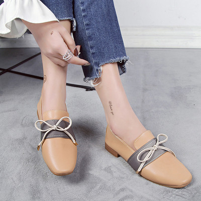 Moderni sieviešu apavi no eko ādas ar lentīti