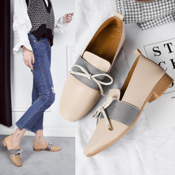 Moderni sieviešu apavi no eko ādas ar lentīti