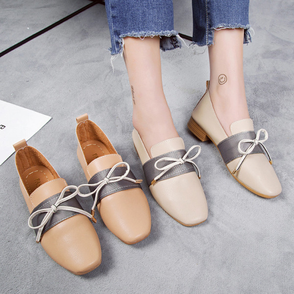 Moderni sieviešu apavi no eko ādas ar lentīti