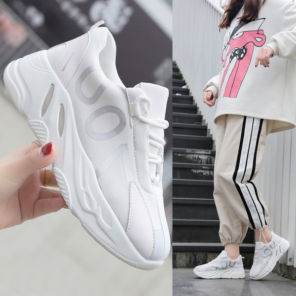 Női tavaszi tornacipő magas talppal