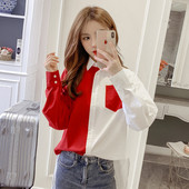 Dabartiniai moteriški marškiniai su klasikine apykakle ir kišene