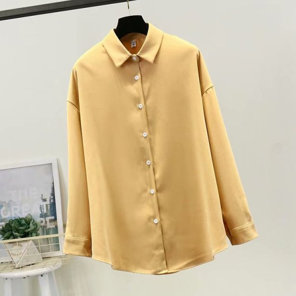 Modern női ing hosszú ujjal és klasszikus gallérral