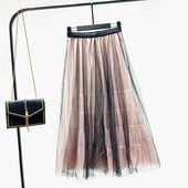 Új modell női szabású tüll szoknya - magas derék