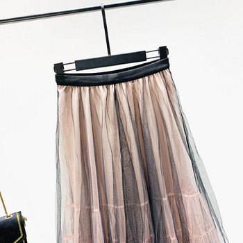 Új modell női szabású tüll szoknya - magas derék