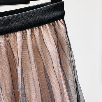 Új modell női szabású tüll szoknya - magas derék