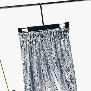 Naujo modelio moteriškas trumpas sijonas su blizgučiais