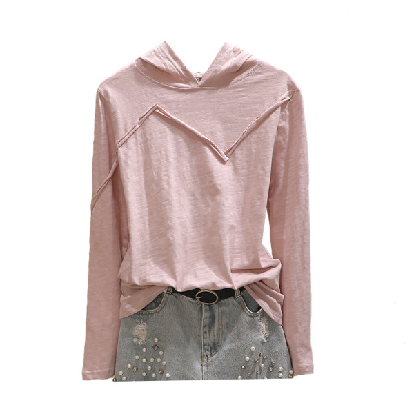 Laisva moteriška palaidinė su gobtuvu – platus modelis