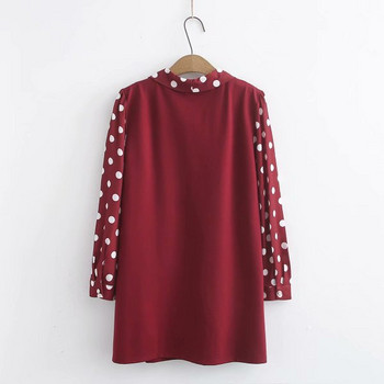 Moderna sieviešu kleita ar garām piedurknēm un saitēm