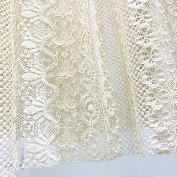 Jauna modeļa kroku sieviešu svārki ar augstu mežģīņu vidukli