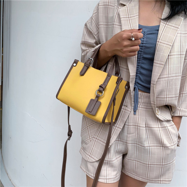 Ikdienas sieviešu soma no eko ādas ar diviem rokturiem