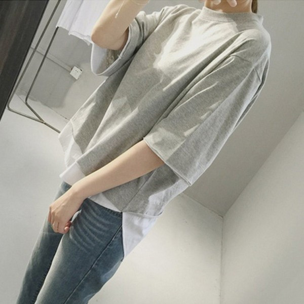 Sieviešu ikdienas blūze ar ovālu kakla izgriezumu - plats modelis