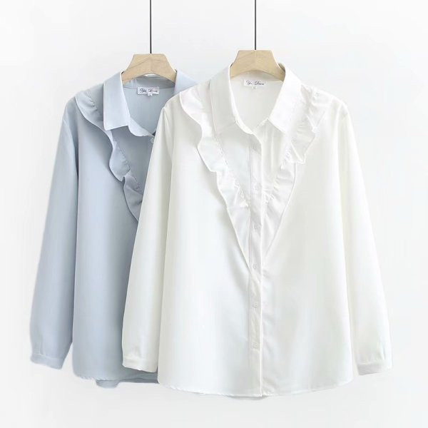 Modern női ing hosszú ujjal és klasszikus gallérral