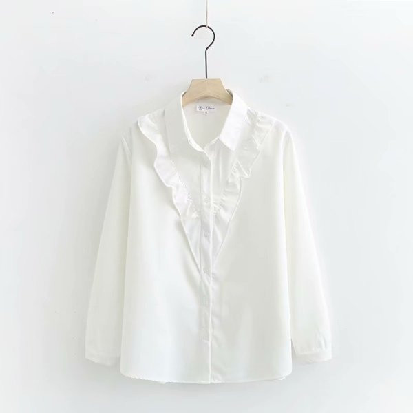 Modern női ing hosszú ujjal és klasszikus gallérral