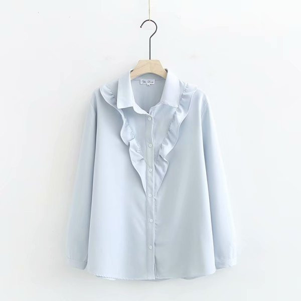 Modern női ing hosszú ujjal és klasszikus gallérral