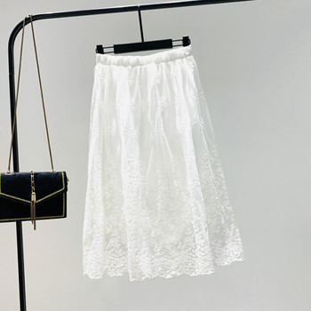 Novi model ženske suknje sa visokim strukom i vezom - model kroja