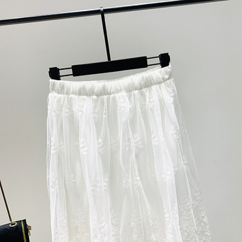 Novi model ženske suknje sa visokim strukom i vezom - model kroja