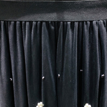 Új modell női szoknya gyöngyökkel, tüllel és virágokkal - szabású modell