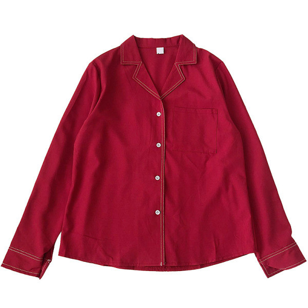 Moderns sieviešu krekls ar kabatu un pogām