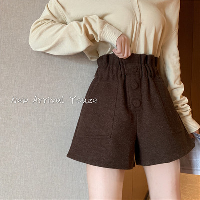 Ежедневни къси дамски панталони с еластична талия и джобове