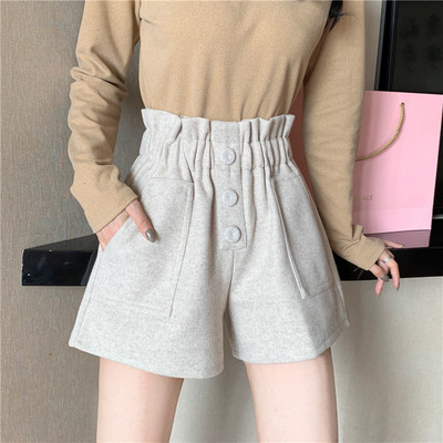 Ежедневни къси дамски панталони с еластична талия и джобове