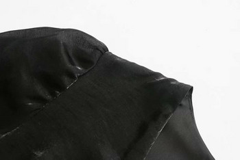 Naujo modelio moteriško kirpimo suknelė V formos iškirpte ir ilgomis rankovėmis