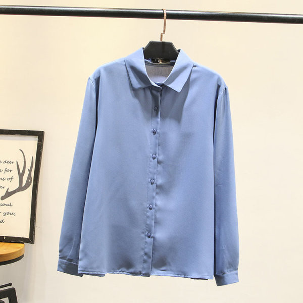 Cămașă modernă de damă cu mâneci lungi și guler clasic