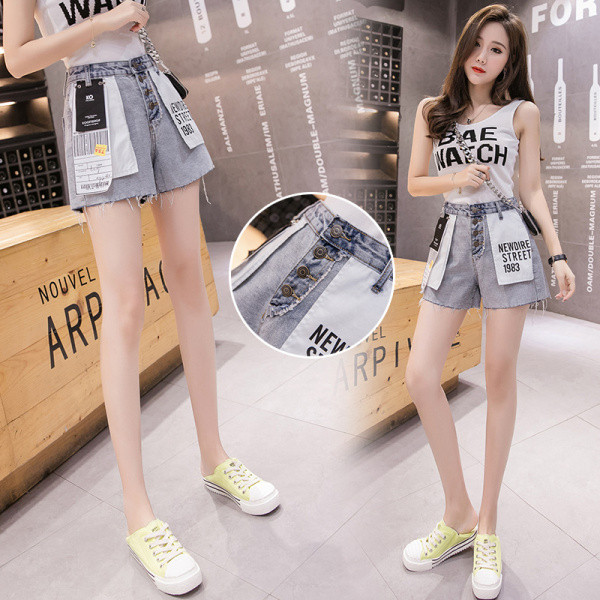 Ikdienas sieviešu saules bikses ar augstu vidukli