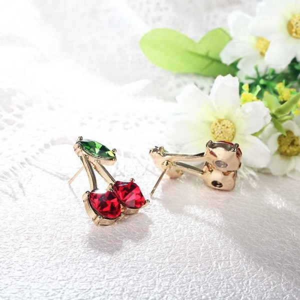 Cseresznye alakú női fülbevaló