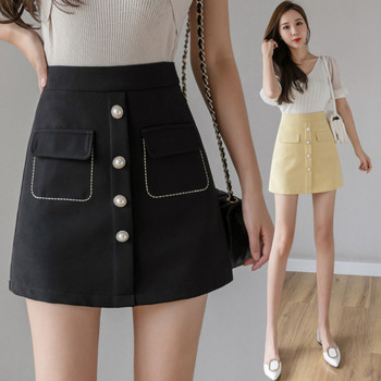 Novi model ženske suknje sa džepovima i gumbima