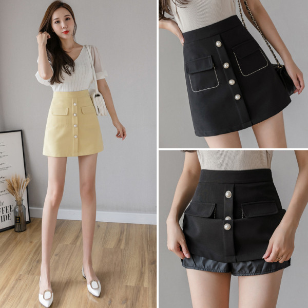 Novi model ženske suknje sa džepovima i gumbima