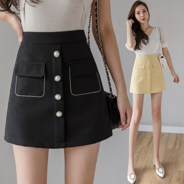 Novi model ženske suknje sa džepovima i gumbima