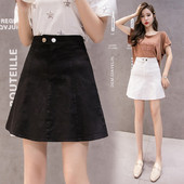 Modern női szoknya magas derékkal - tavaszra és őszre is alkalmas