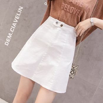 Modern női szoknya magas derékkal - tavaszra és őszre is alkalmas