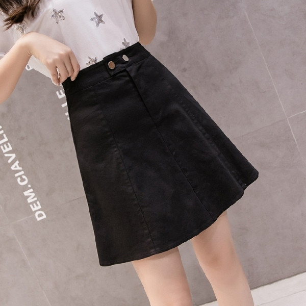 Modern női szoknya magas derékkal - tavaszra és őszre is alkalmas