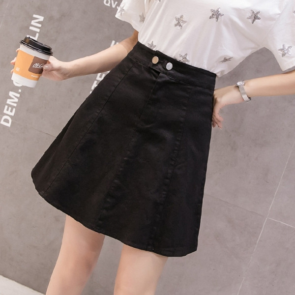 Modern női szoknya magas derékkal - tavaszra és őszre is alkalmas