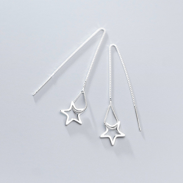 Karājoši sieviešu auskari ar zvaigznīti