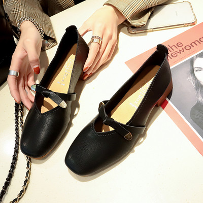 Női alkalmi cipő műbőr sarokkal