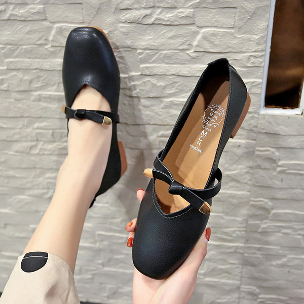 Női alkalmi cipő műbőr sarokkal