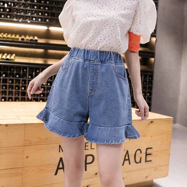 Alkalmi női rövid farmer új modellje - széles modell