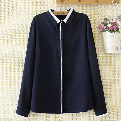 Camasa moderna de dama model simplu cu guler clasic si maneci lungi