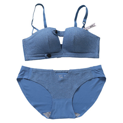 Ikdienas sieviešu apakšveļas komplekts divās daļās ar regulējamām lencēm un V veida kakla izgriezumu