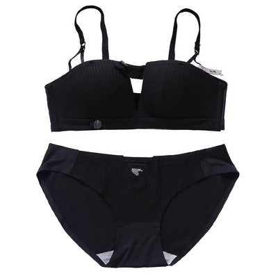 Ikdienas sieviešu apakšveļas komplekts divās daļās ar regulējamām lencēm un V veida kakla izgriezumu