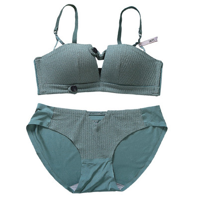 Ikdienas sieviešu apakšveļas komplekts divās daļās ar regulējamām lencēm un V veida kakla izgriezumu