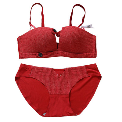 Ikdienas sieviešu apakšveļas komplekts divās daļās ar regulējamām lencēm un V veida kakla izgriezumu