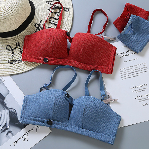 Ikdienas sieviešu apakšveļas komplekts divās daļās ar regulējamām lencēm un V veida kakla izgriezumu