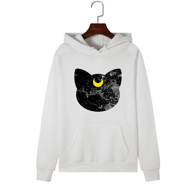 Női pulóver kapucnival és rátéttel