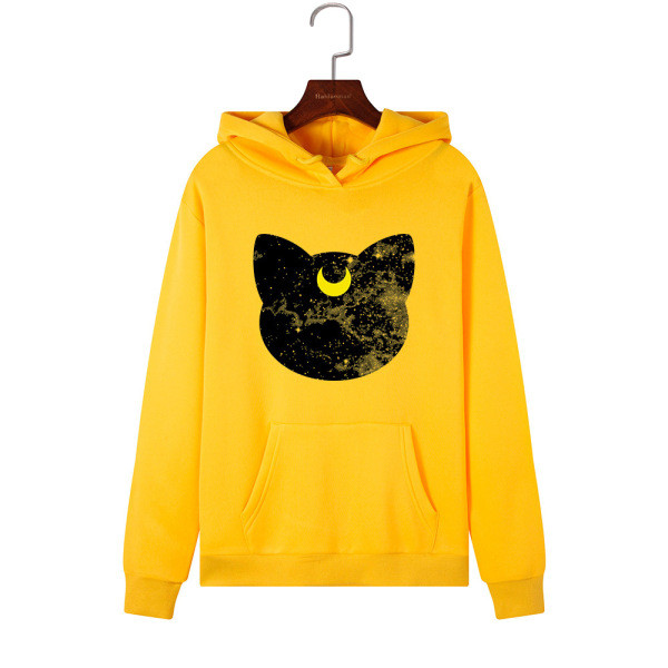 Női pulóver kapucnival és rátéttel