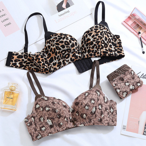 Intīma apakšveļa divās daļās - krūšturis un bikini ar dažādiem rakstiem