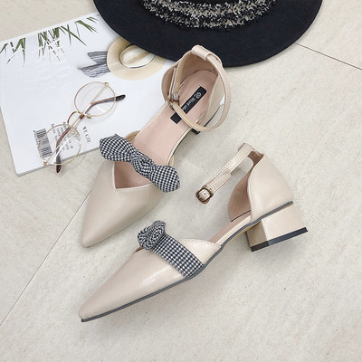 Naiste moodsad paelaga sandaalid - ökonahast kontsaga