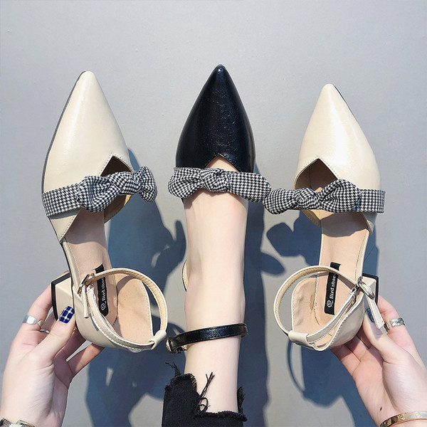 Naiste moodsad paelaga sandaalid - ökonahast kontsaga